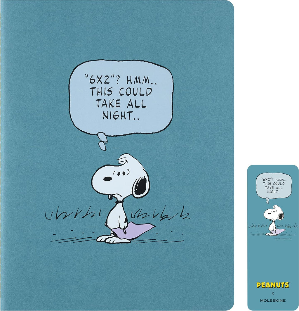 Moleskine Peanuts XL Cahier 橫線筆記本三本套裝，19 × 25 厘米