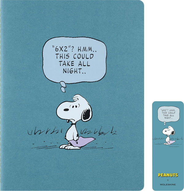 Moleskine Peanuts XL Cahier 橫線筆記本三本套裝，19 × 25 厘米