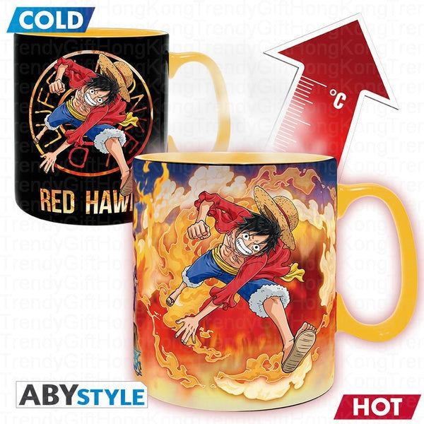 ABYstyle One Piece Luffy and Sabo 460ml heat-change ceramic mug