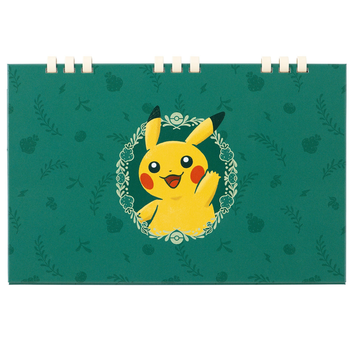 Pokémon Pikachu desktop card file with three pockets, holds up to 42 cards. Main image
