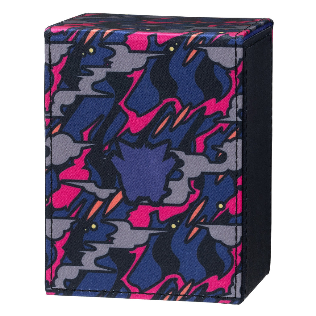 Pokémon Card Game Mega Gengar flip deck case, holds 90 sleeved or 180 unsleeved cards.