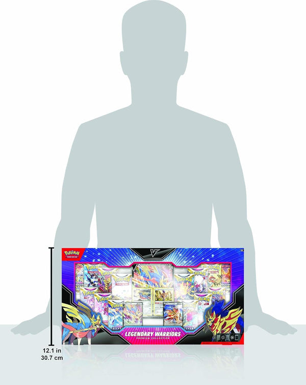Pokémon Legendary Warriors Premium Collection Box with 14 Sword & Shield booster packs