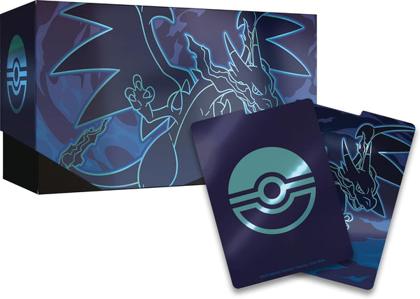 Pokémon TCG Mega Evolution Phantasmal Flames Elite Trainer Box with 9 booster packs.