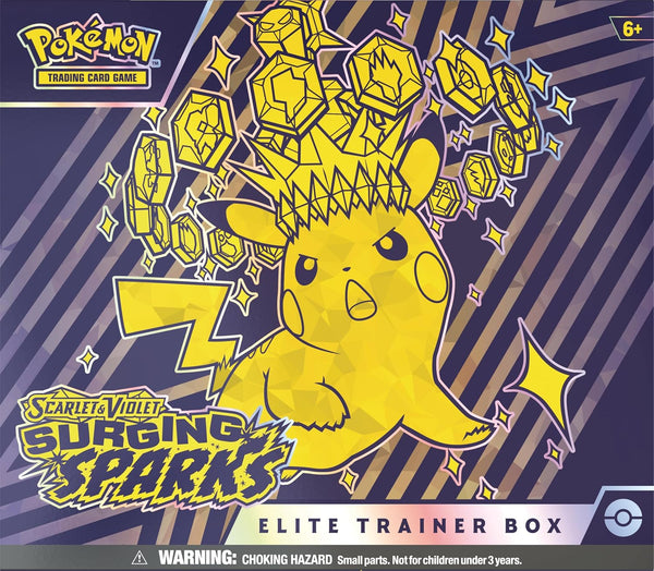 Pokémon Scarlet & Violet Surging Sparks Elite Trainer Box with nine packs