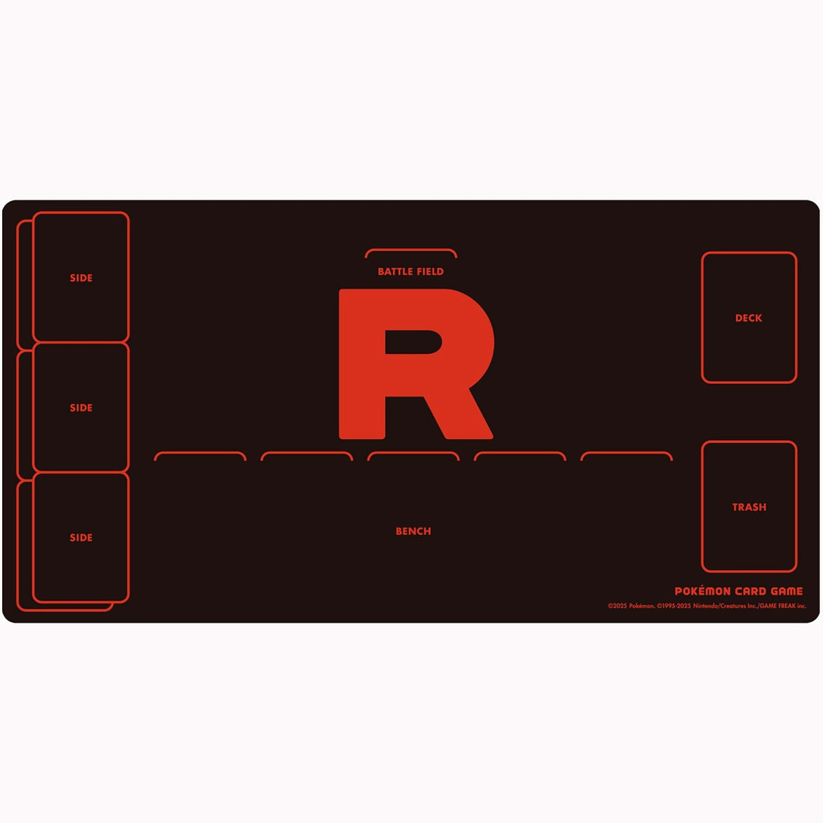 Pokémon TCG Team Rocket playmat case for a half-size rubber mat