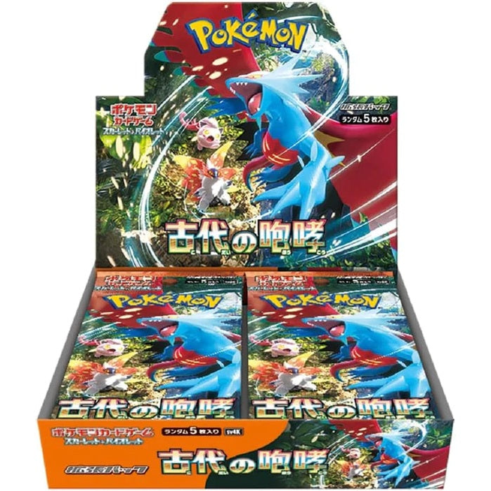 Pokémon TCG SCARLET & VIOLET Expansion Pack sv4k 'Ancient Roar' Box (30 Packs/Box) Main image