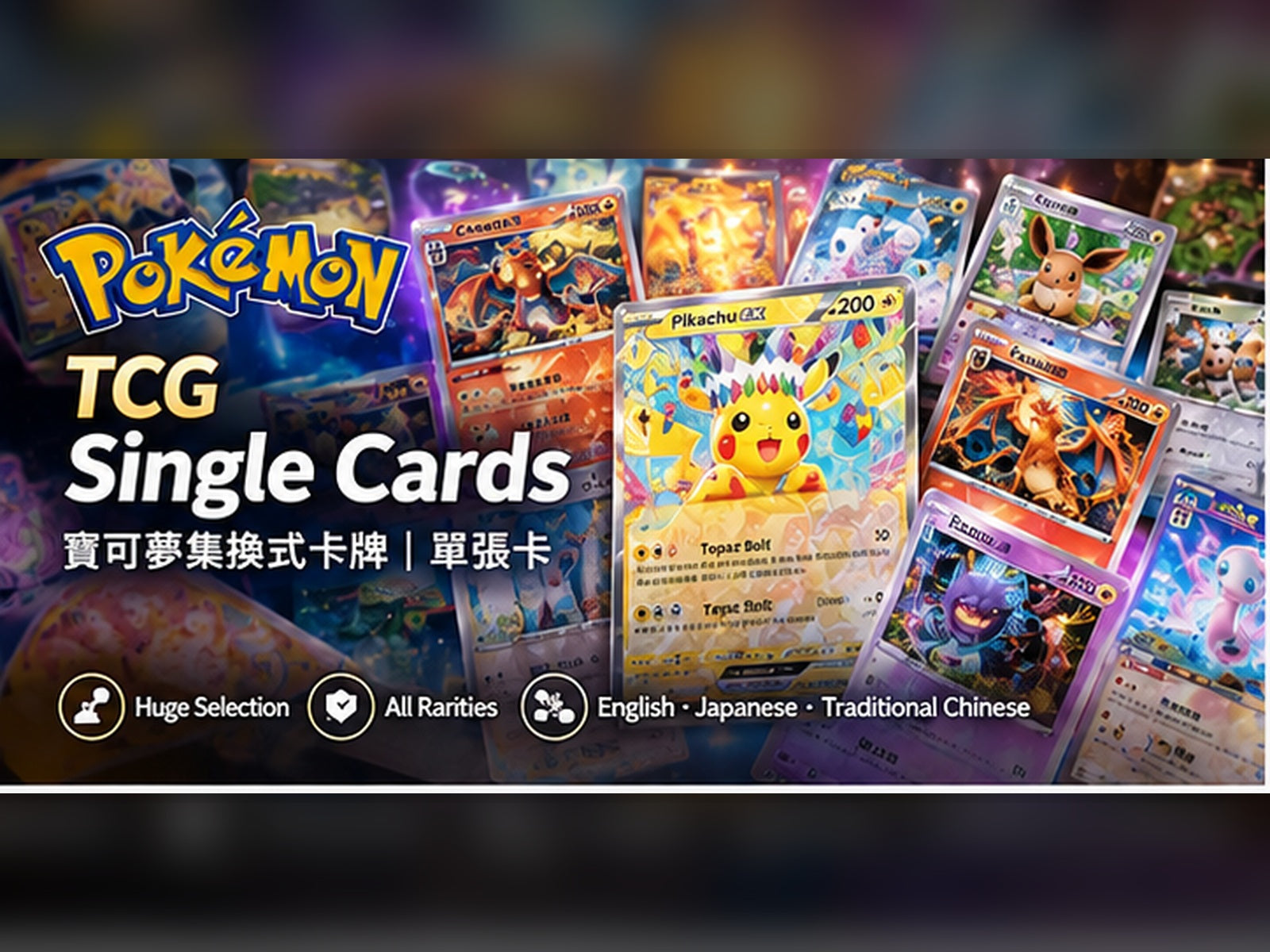 Pokémon TCG Single Cards collection at TrendyGiftHK