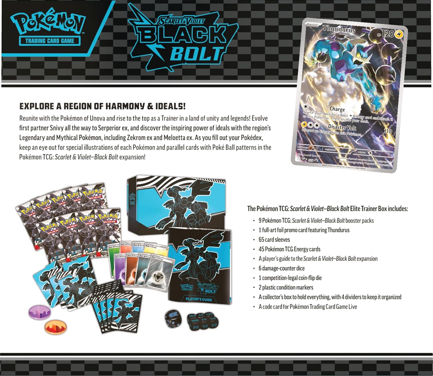 Pokémon TCG Scarlet & Violet sv10.5 Black Bolt Elite Trainer Box