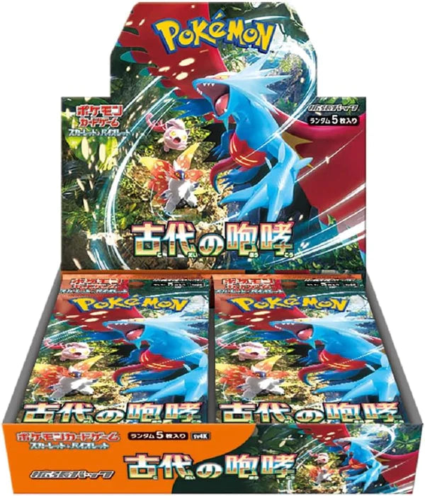 POKÉMON CARD GAME SCARLET & VIOLET Expansion Pack sv4k 'Ancient Roar' Box 30 Packs/Box trendygifthk