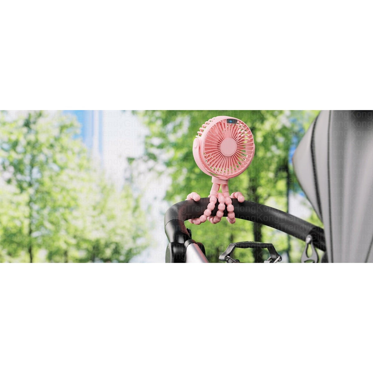 Sweetfull Octopus Switching Fan S3 in white with a 6000mAh battery
