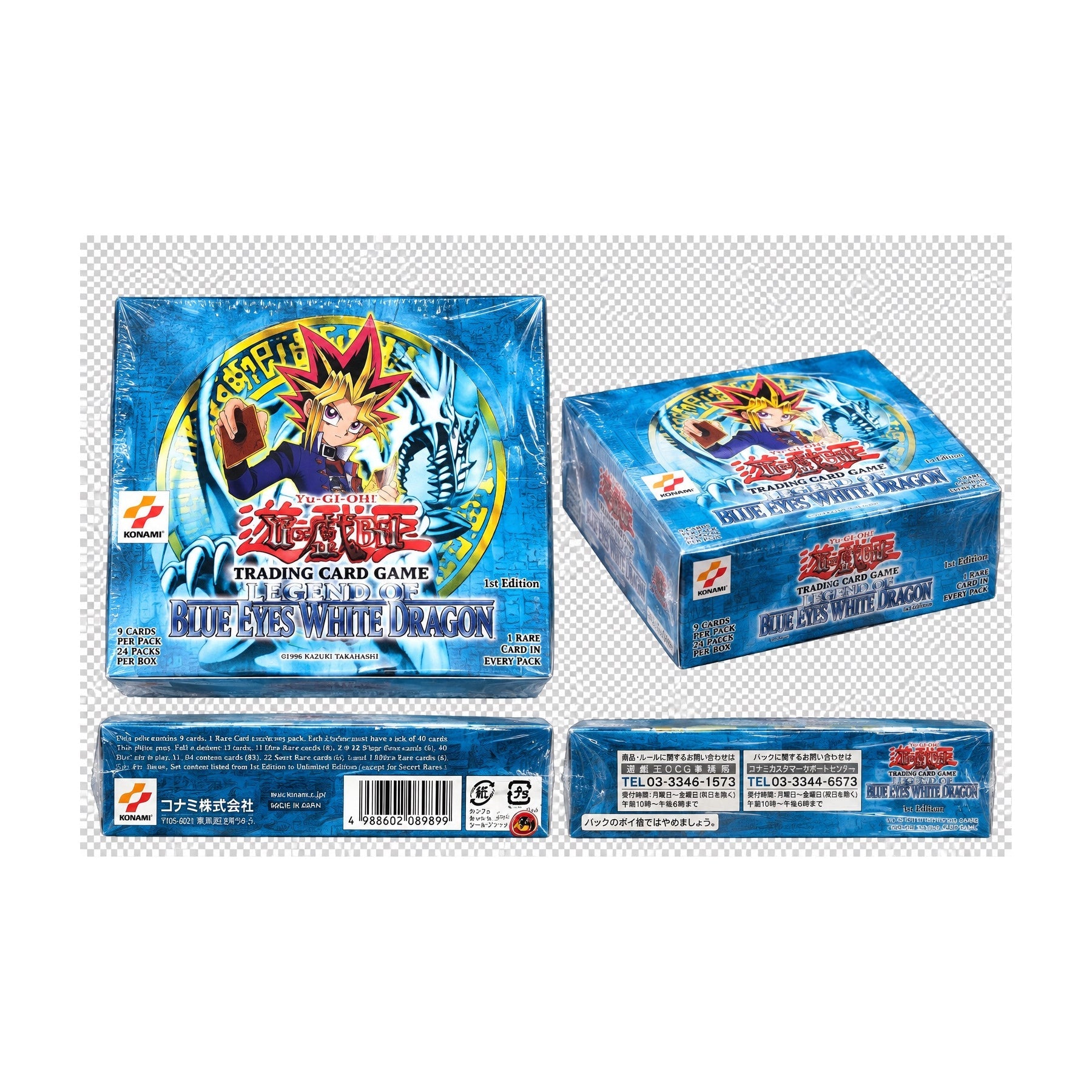 Yu-Gi-Oh! Legend of Blue Eyes White Dragon — 2002 Asian English 1st Edition Booster Box 24 Packs trendygifthk