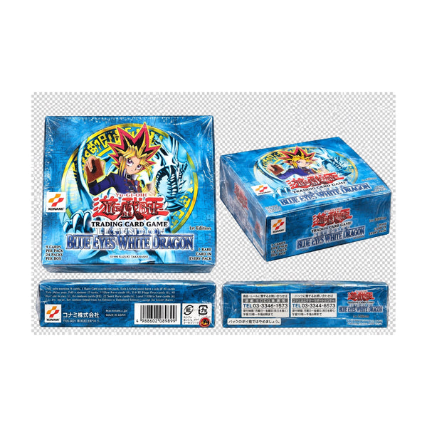 Yu-Gi-Oh! Legend of Blue Eyes White Dragon — 2002 Asian English 1st Edition Booster Box 24 Packs trendygifthk