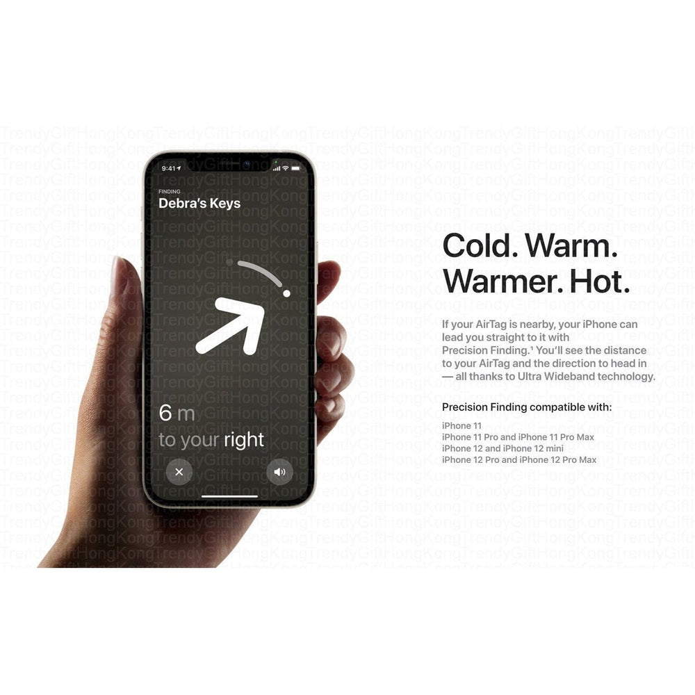 Apple AirTag Pack of 4 - Smart Positioning Keychain - Hong Kong Licensed trendygifthk