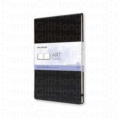 Moleskine ART WATERCOLOR ALBUM 200 GSM A4 BLACK 30x21cm trendygifthk