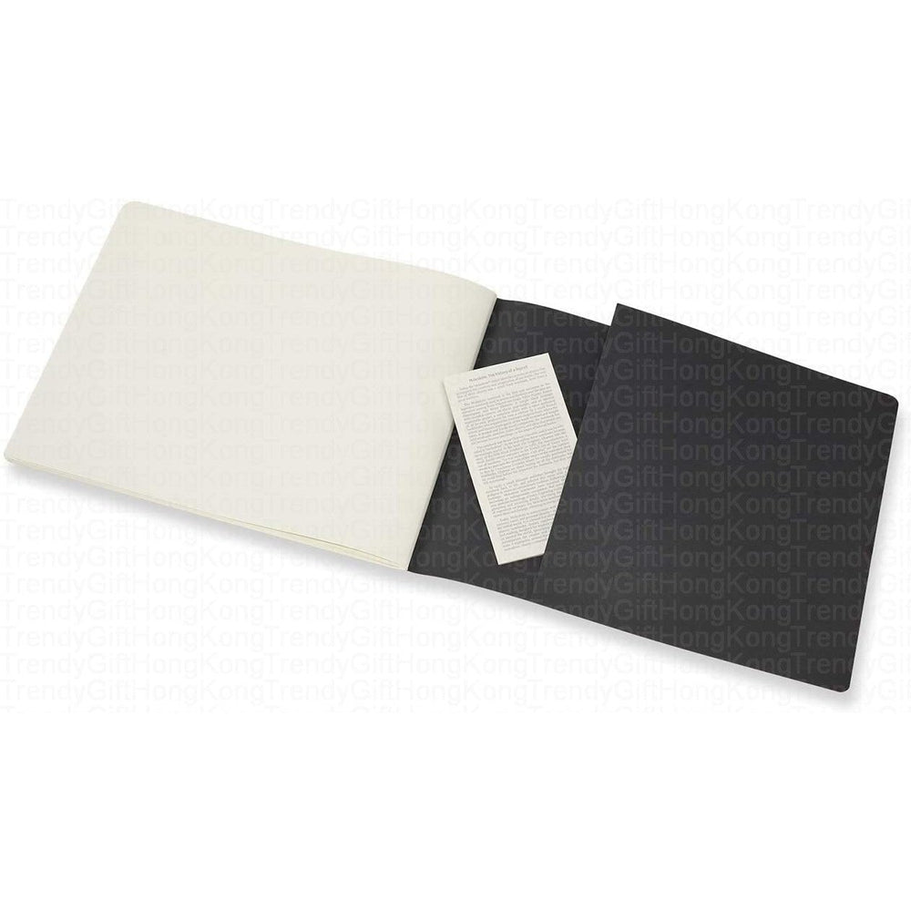 Moleskine Art Cahier Sketch Album 120gsm XXL Black 28x22cm trendygifthk