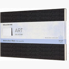 Moleskine Art Watercolour Block Large - Black 21 x 13 cm trendygifthk