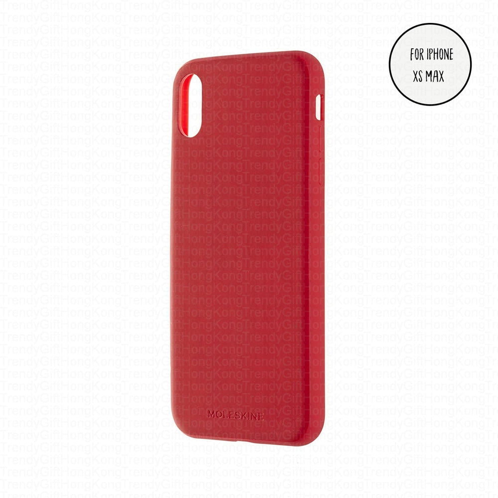 Moleskine HARD Mobile Case SOFT Touch SCARLET RED for iPhone XR/ iPhone XS MAX trendygifthk