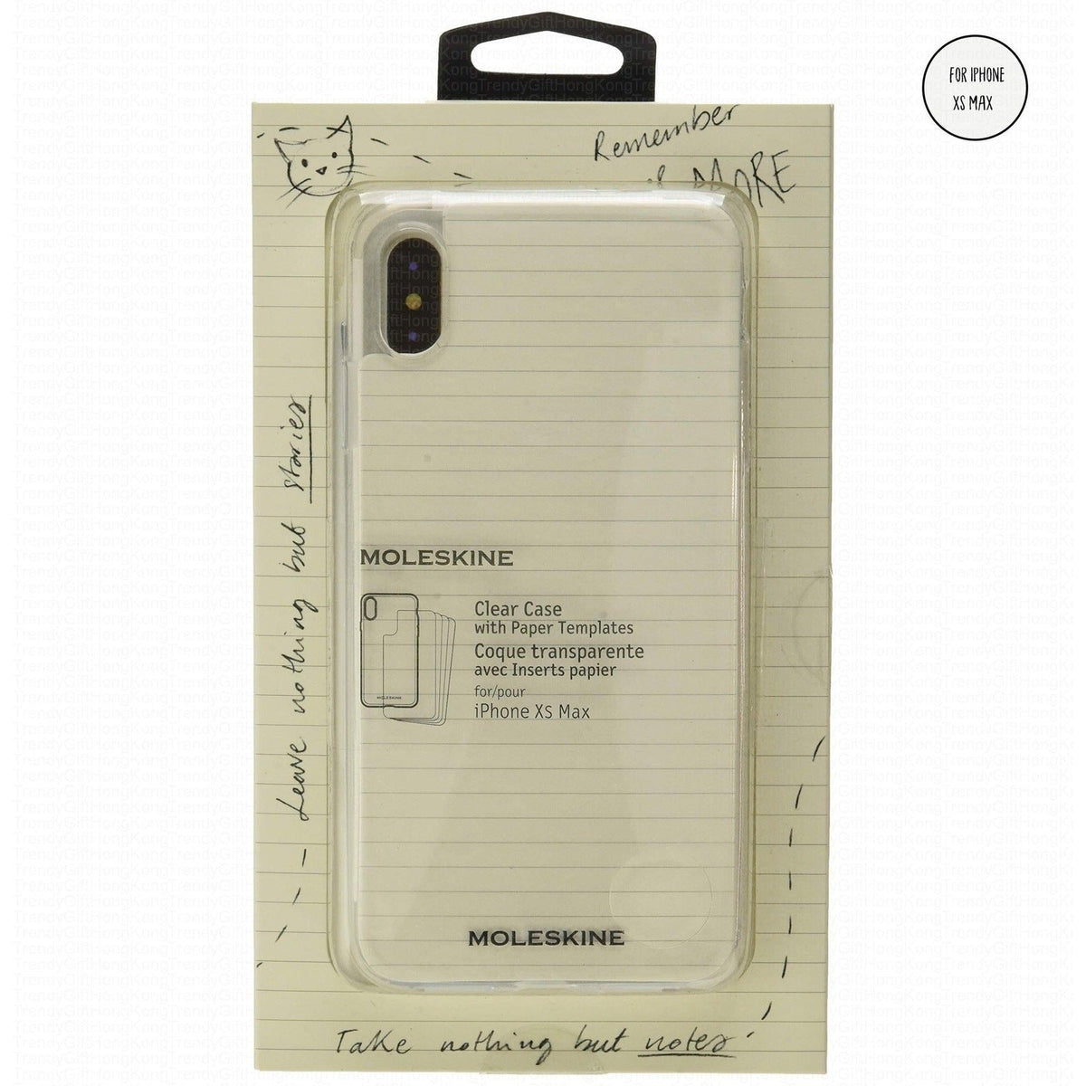 Moleskine Journey HARD CLEAR Mobile Case + Paper Templates for iPhone XS Max trendygifthk Main image
