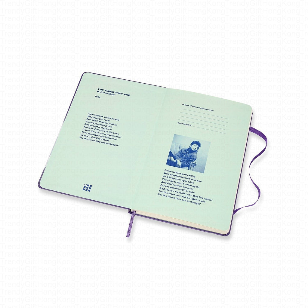 Moleskine Limited Edition Bob Dylan Large Ruled Notebook - Iconic Tribute 13 x 21 CM trendygifthk