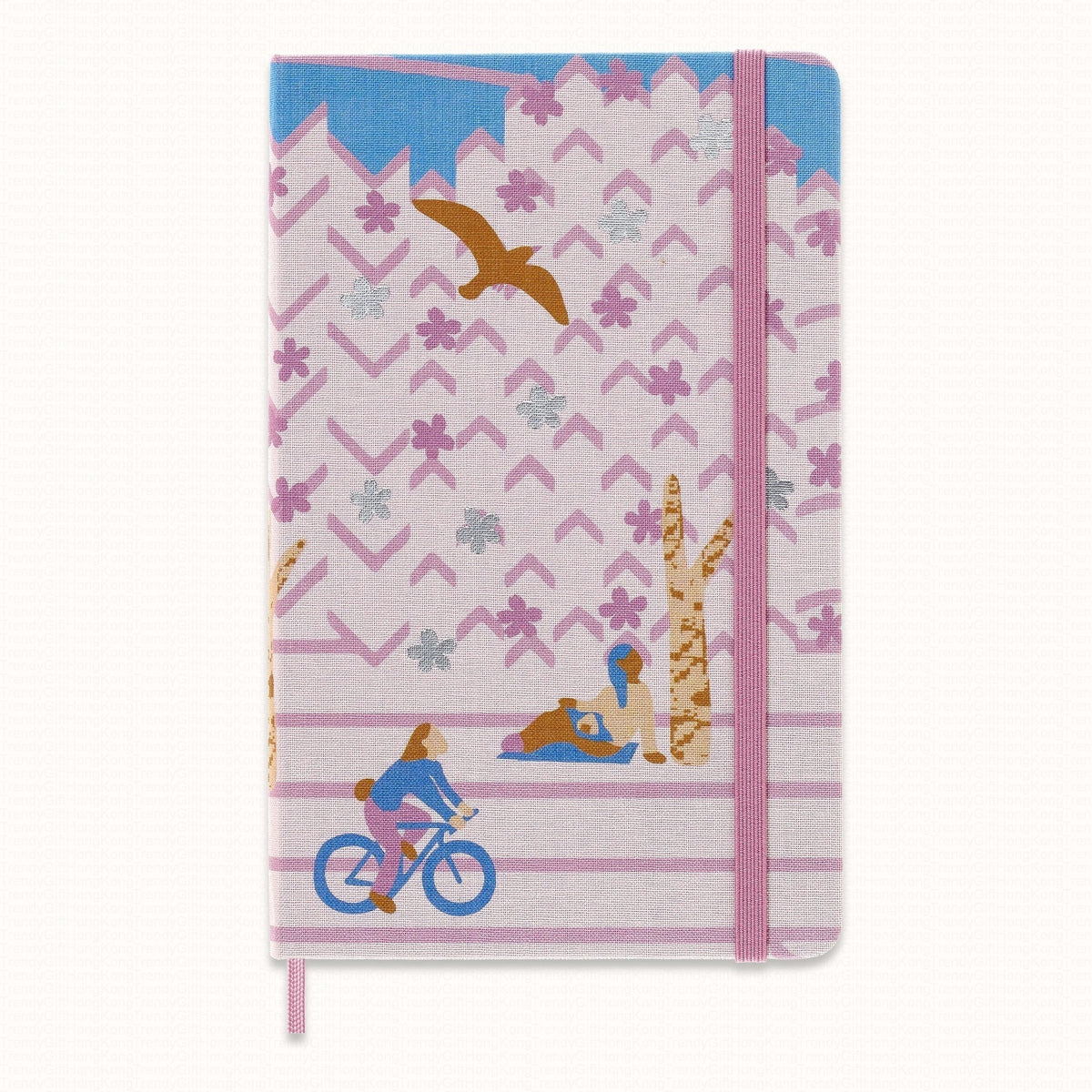 Moleskine Sakura Notebook Limited Edition LARGE RULED HARD Cover BICYCLE by Yuri Himuro 13 x 21 CM trendygifthk Main image