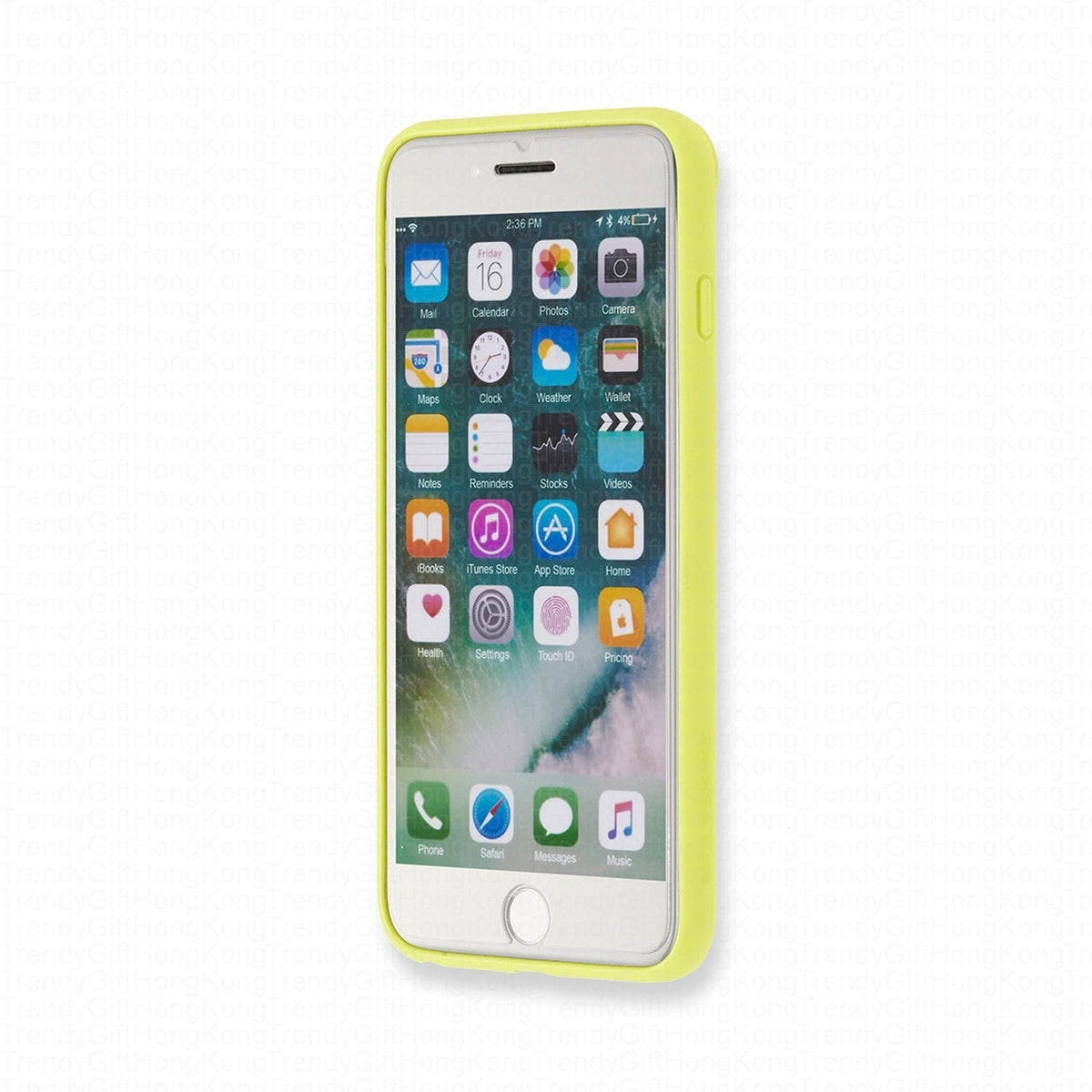 Moleskine Transparent Elastic Mobile Case for iPhone 6 Plus/6s Plus/7 Plus/8 Plus - Hay Yellow trendygifthk