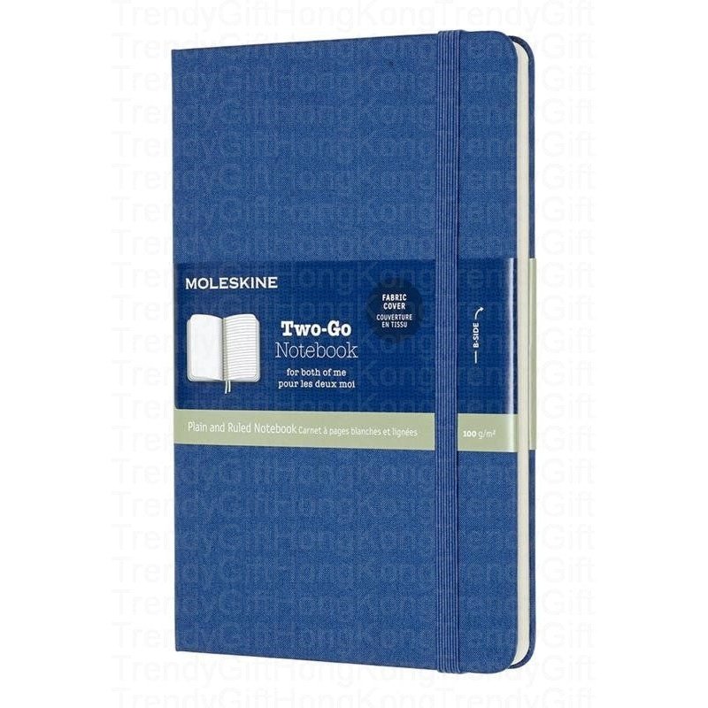 Moleskine Two-Go Notebook - Medium Size, Ruled-Plain Layout 11.5 x 18 CM trendygifthk