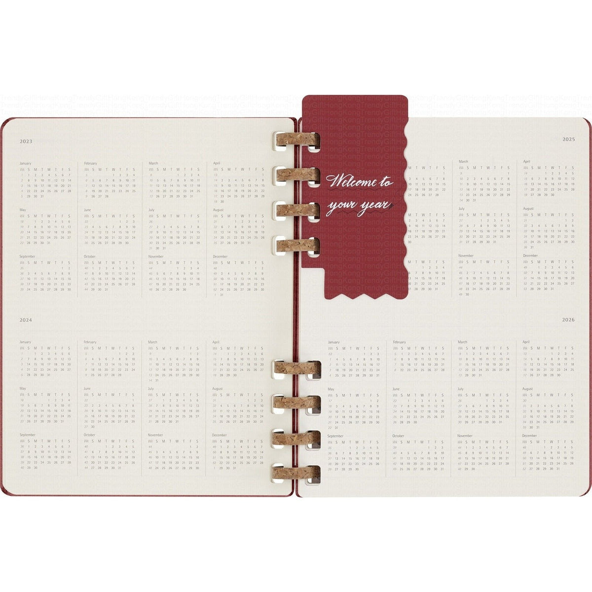 Moleskine Undated Spiral Planner - 12 Month Extra Large, Hard Cover 19 x 25 CM trendygifthk