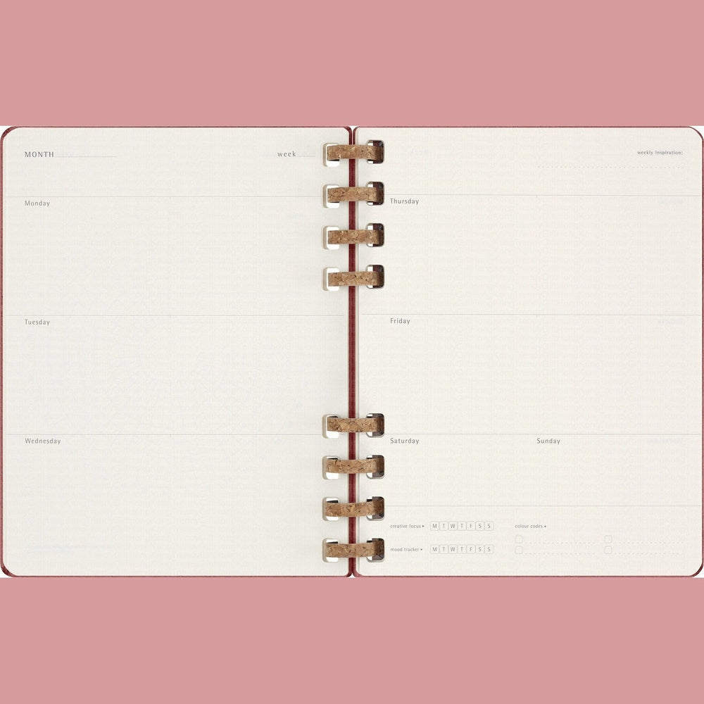 Moleskine Undated Spiral Planner - 12 Month Extra Large, Hard Cover 19 x 25 CM trendygifthk
