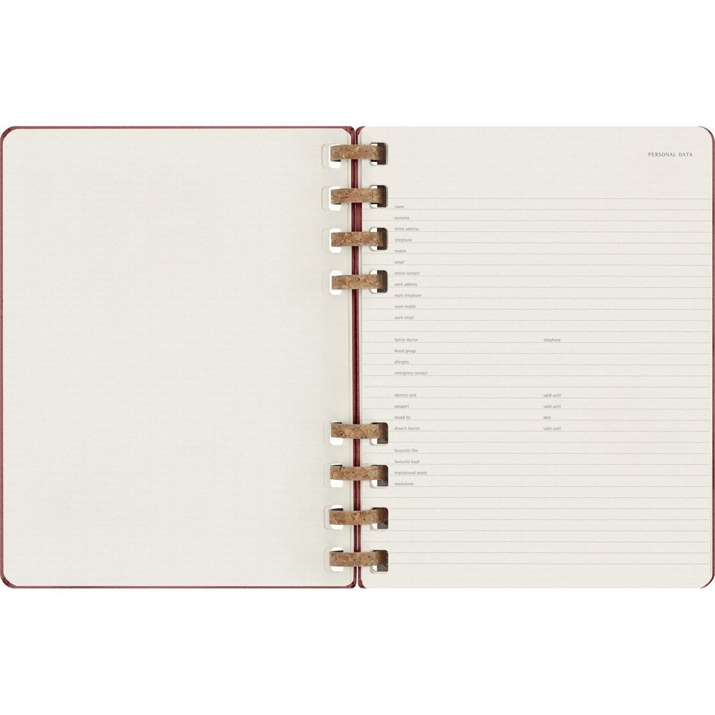 Moleskine Undated Spiral Planner - 12 Month Extra Large, Hard Cover 19 x 25 CM trendygifthk