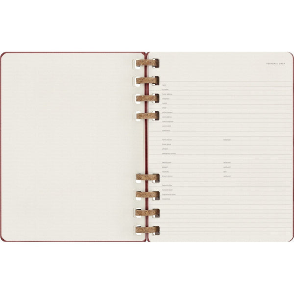 Moleskine Undated Spiral Planner - 12 Month Extra Large, Hard Cover 19 x 25 CM trendygifthk