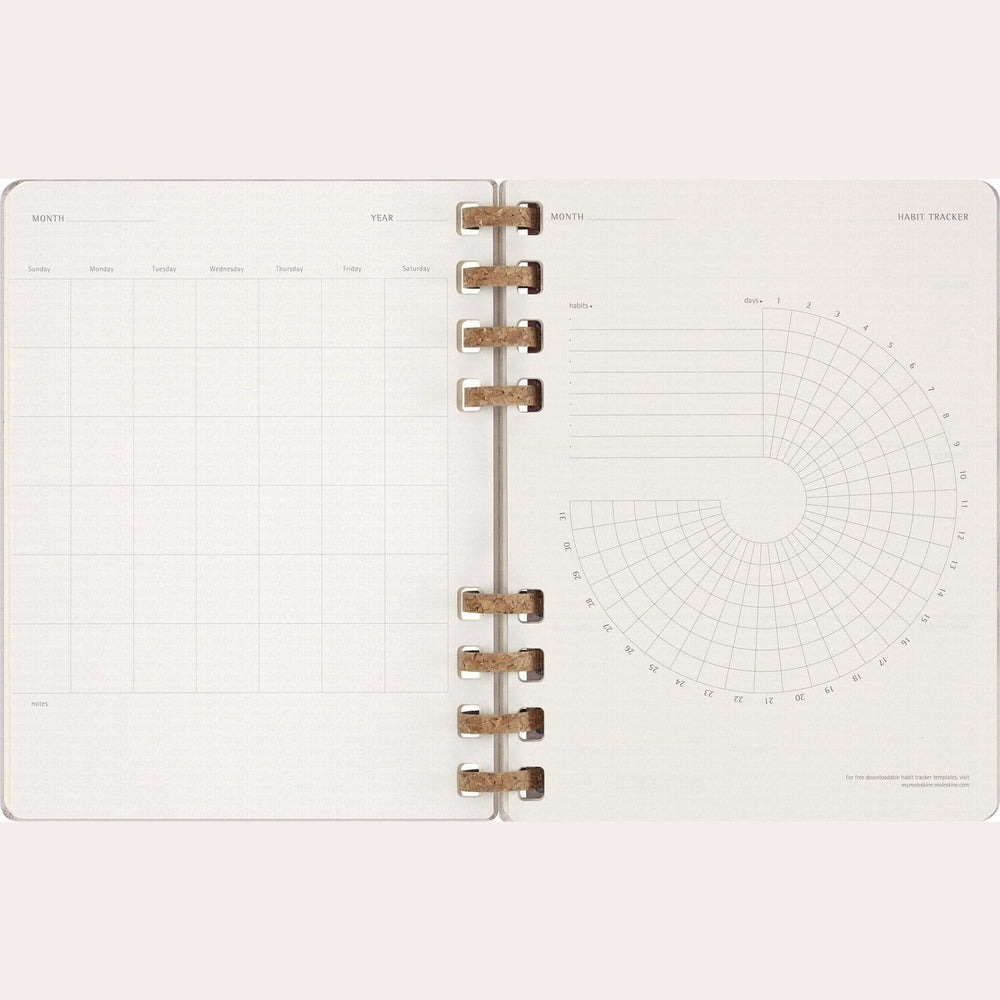 Moleskine Undated Spiral Planner - 12 Month Extra Large, Hard Cover 19 x 25 CM trendygifthk