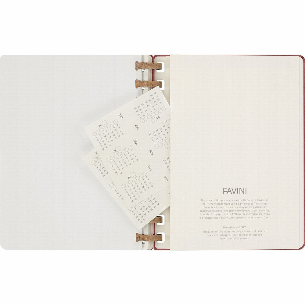 Moleskine Undated Spiral Planner - 12 Month Extra Large, Hard Cover 19 x 25 CM trendygifthk