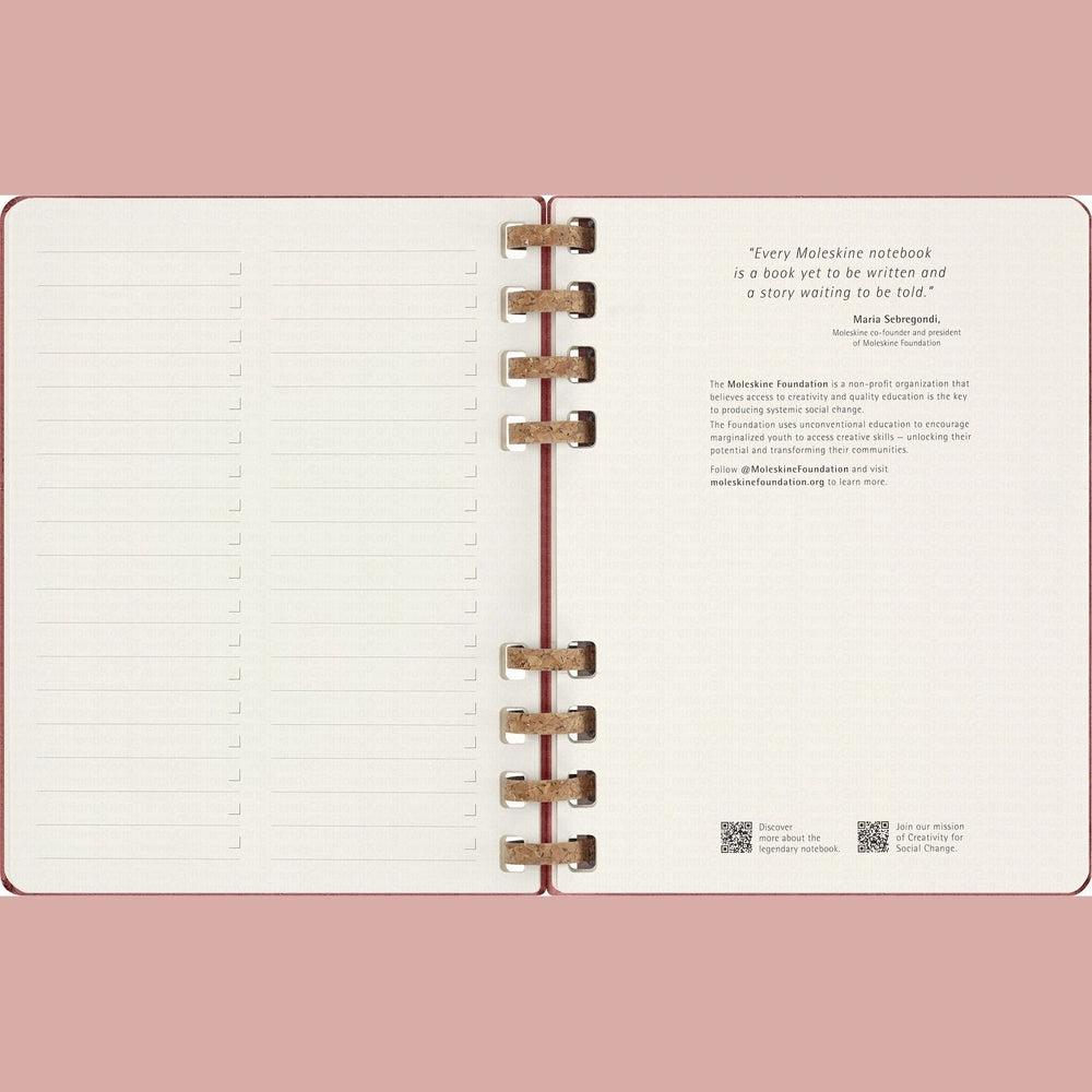 Moleskine Undated Spiral Planner - 12 Month Extra Large, Hard Cover 19 x 25 CM trendygifthk