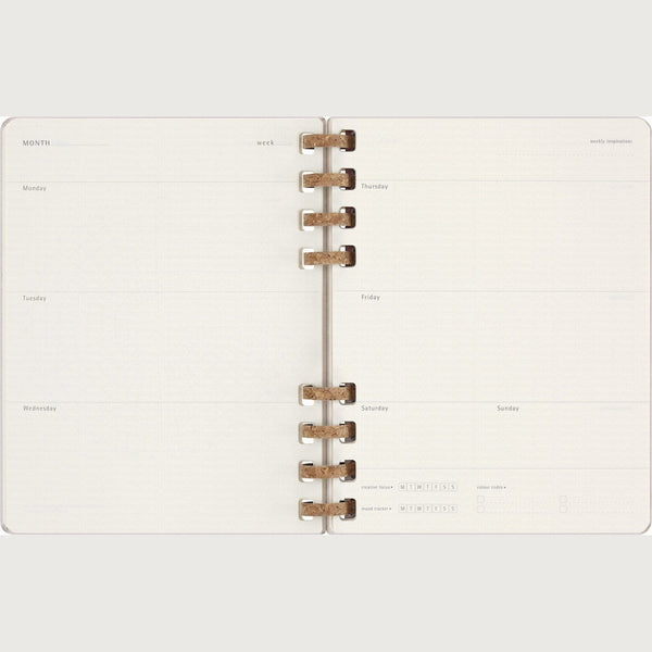 Moleskine Undated Spiral Planner - 12 Month Extra Large, Hard Cover 19 x 25 CM trendygifthk