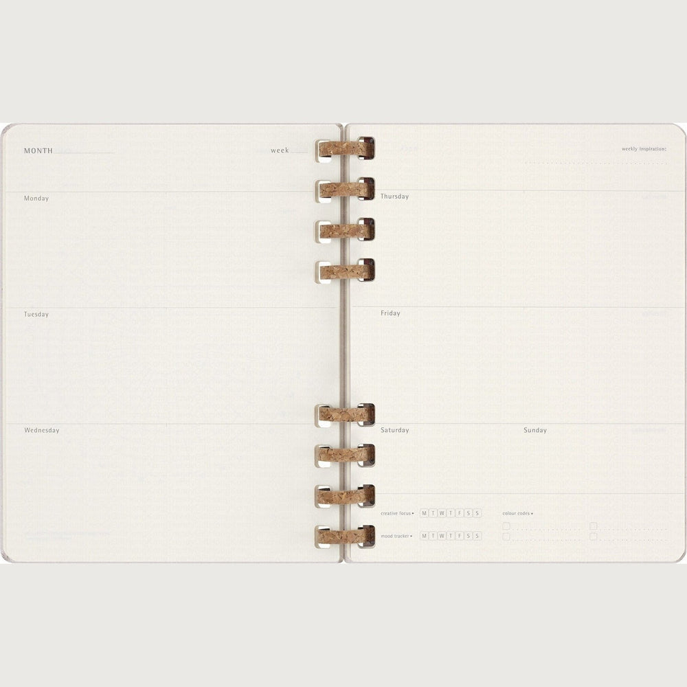 Moleskine Undated Spiral Planner - 12 Month Extra Large, Hard Cover 19 x 25 CM trendygifthk