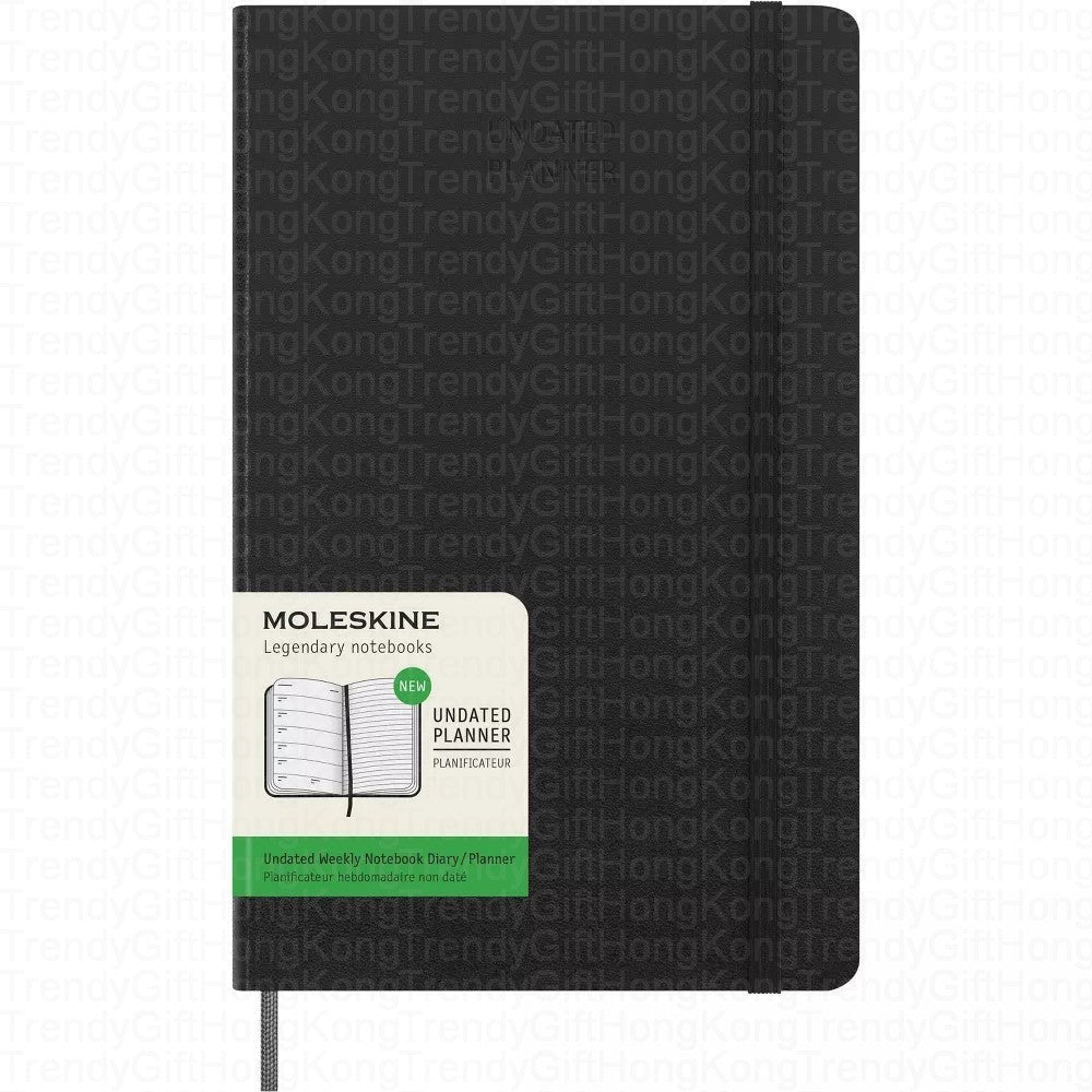 Moleskine Undated Weekly Planner - 12 Months - Large Hardcover 13 x 21 CM trendygifthk