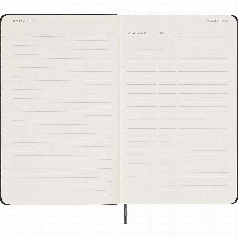 Moleskine Undated Weekly Planner - 12 Months - Large Hardcover 13 x 21 CM trendygifthk