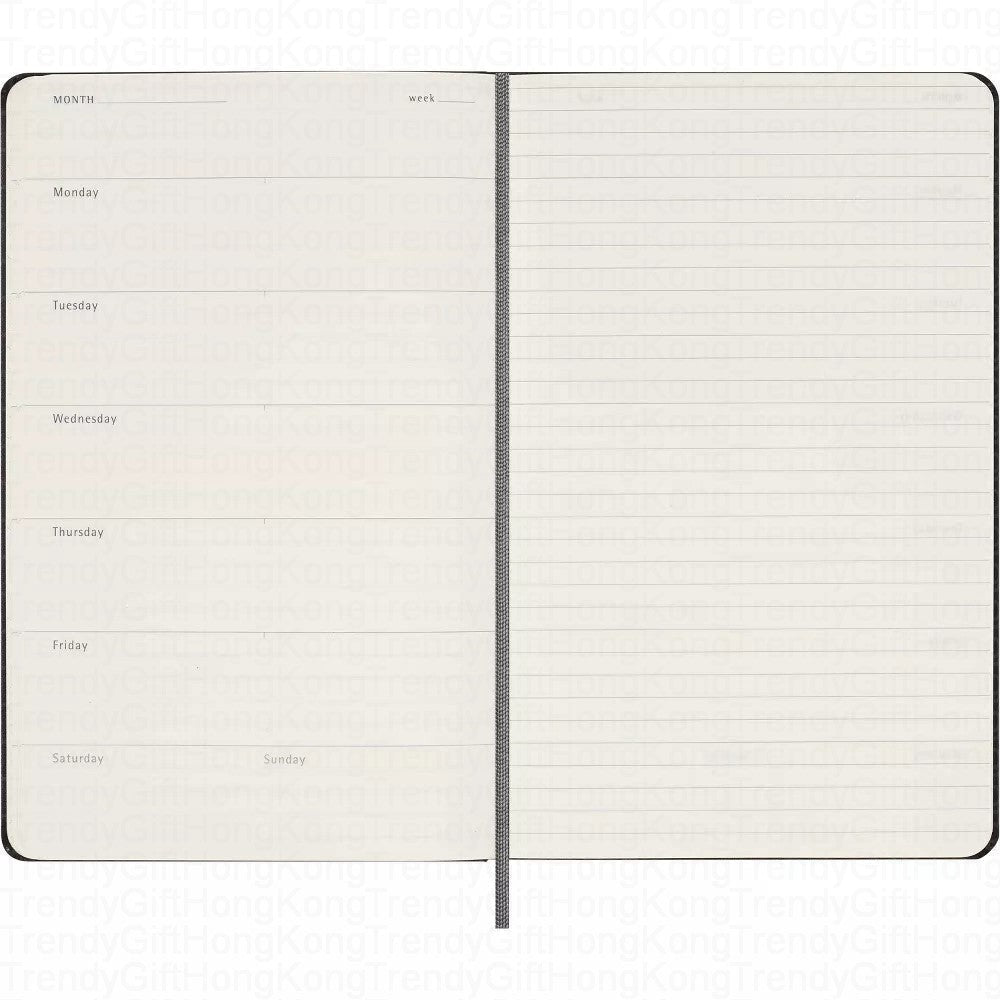 Moleskine Undated Weekly Planner - 12 Months - Large Hardcover 13 x 21 CM trendygifthk