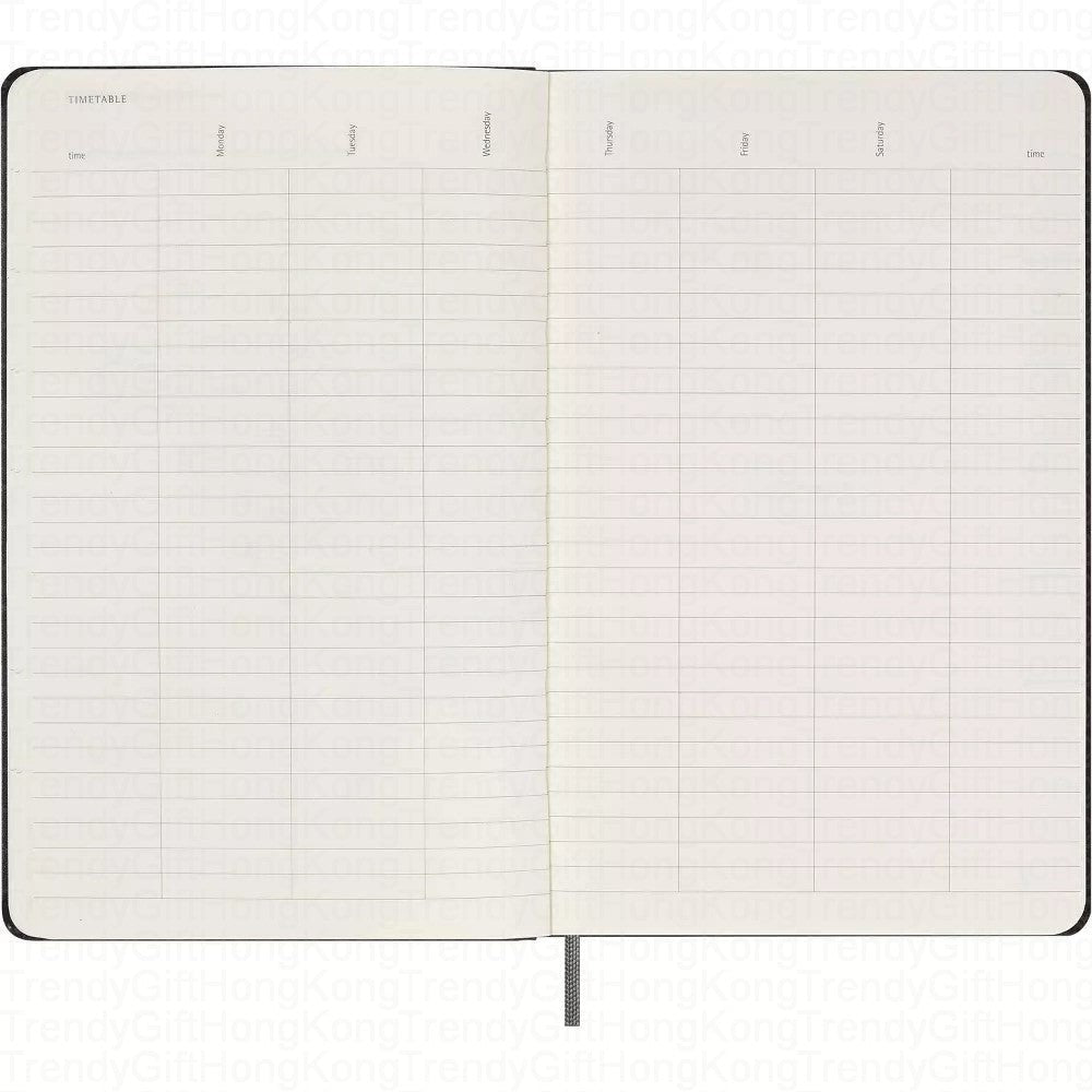 Moleskine Undated Weekly Planner - 12 Months - Large Hardcover 13 x 21 CM trendygifthk