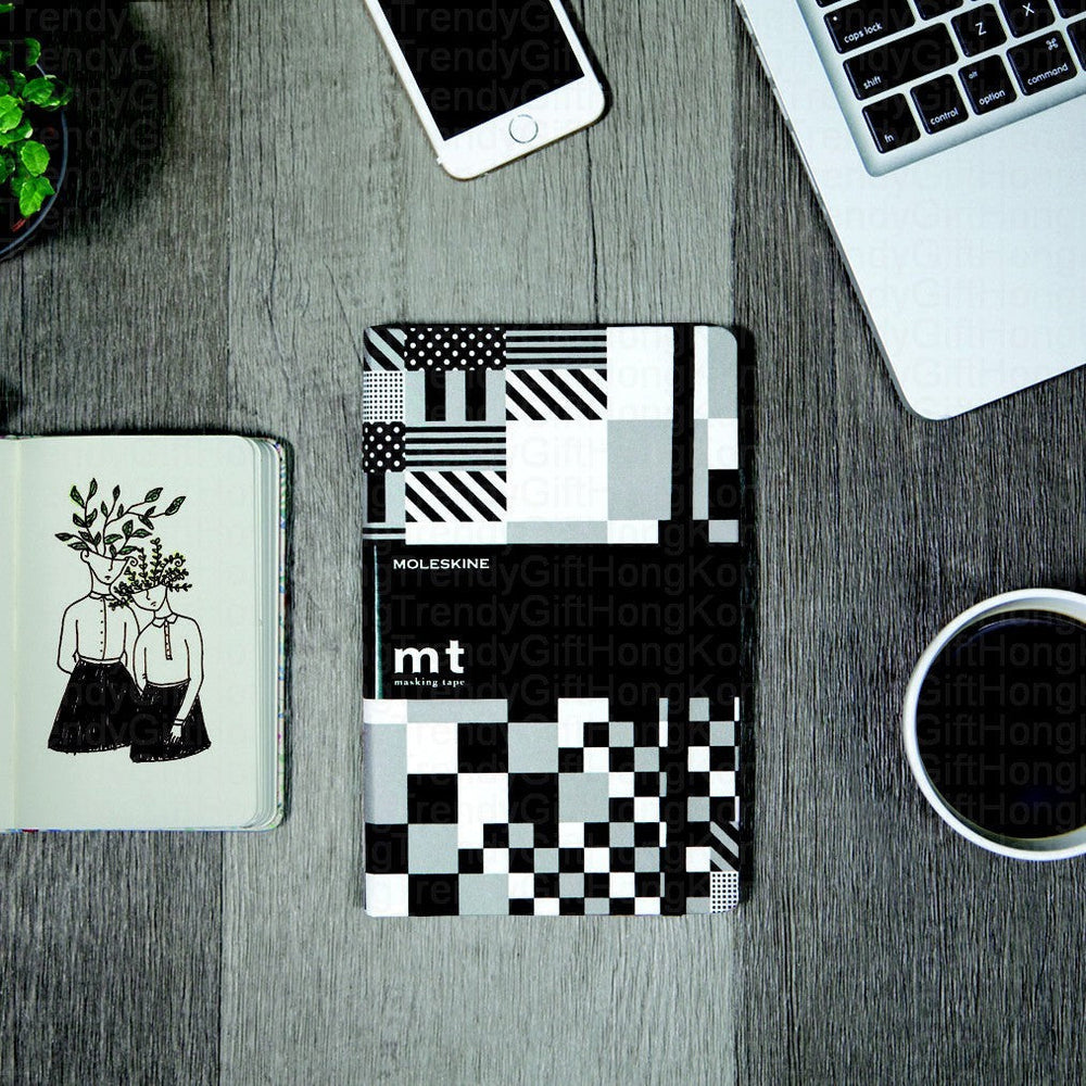 Moleskine x MT Tape Special Edition Notebook - Large Ruled Canvas White Hard MT Tape 13 x 21 CM trendygifthk