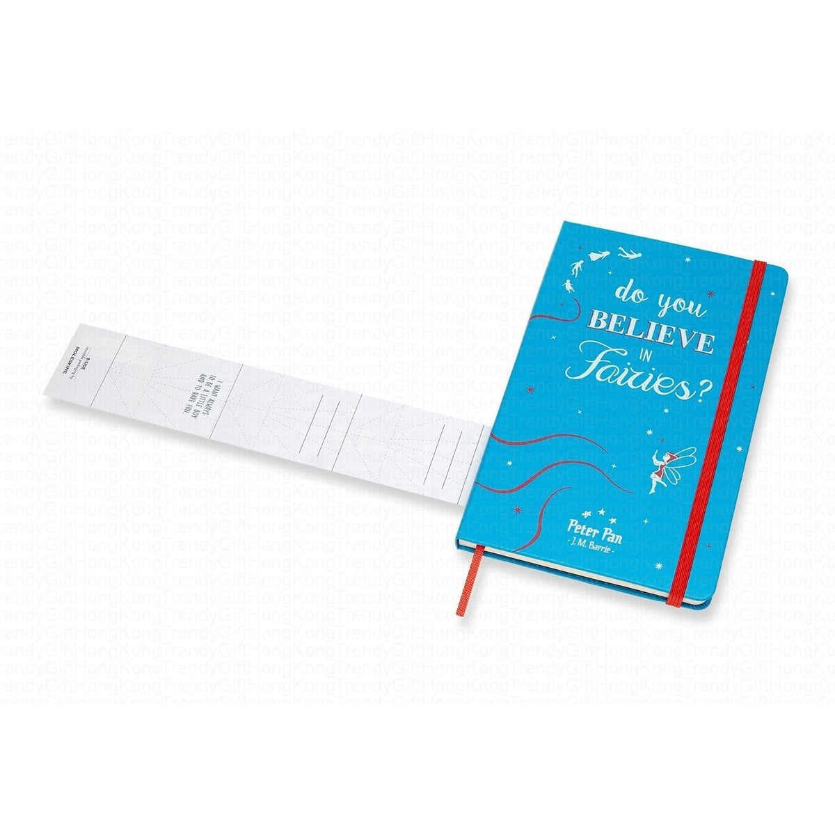 Moleskine Peter Pan 限量版橫線筆記本，主題封面與電影場景扉頁