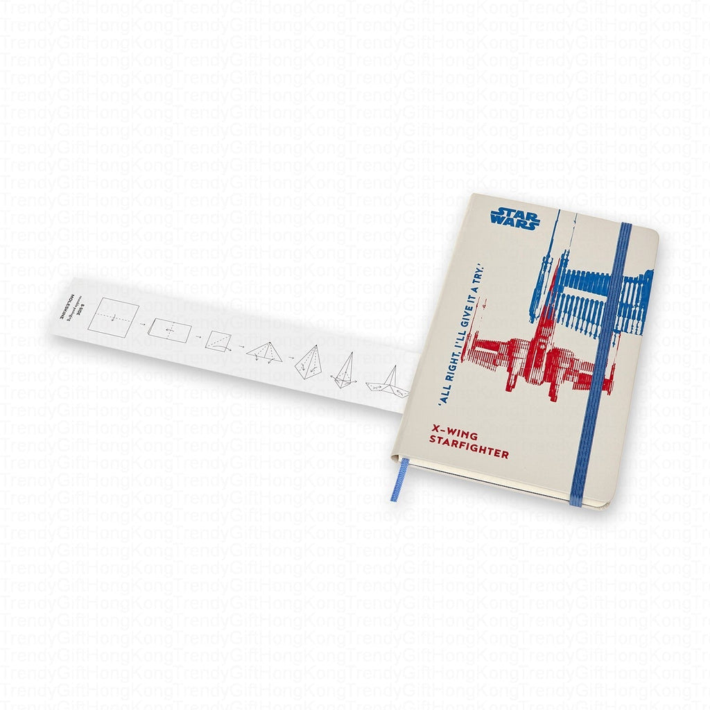 Moleskine Star Wars X-Wing limited-edition large ruled notebook, 13 × 21 cm