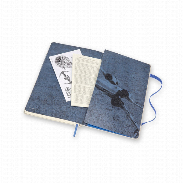 Moleskine Star Wars X-Wing limited-edition large ruled notebook, 13 × 21 cm