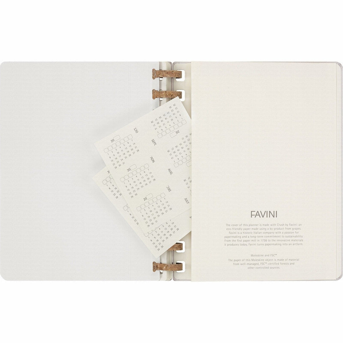 Moleskine 無日期 12 個月加大版螺旋計劃簿，硬面，19 × 25 厘米