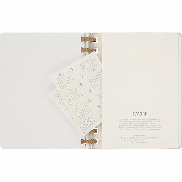 Moleskine 無日期 12 個月加大版螺旋計劃簿，硬面，19 × 25 厘米