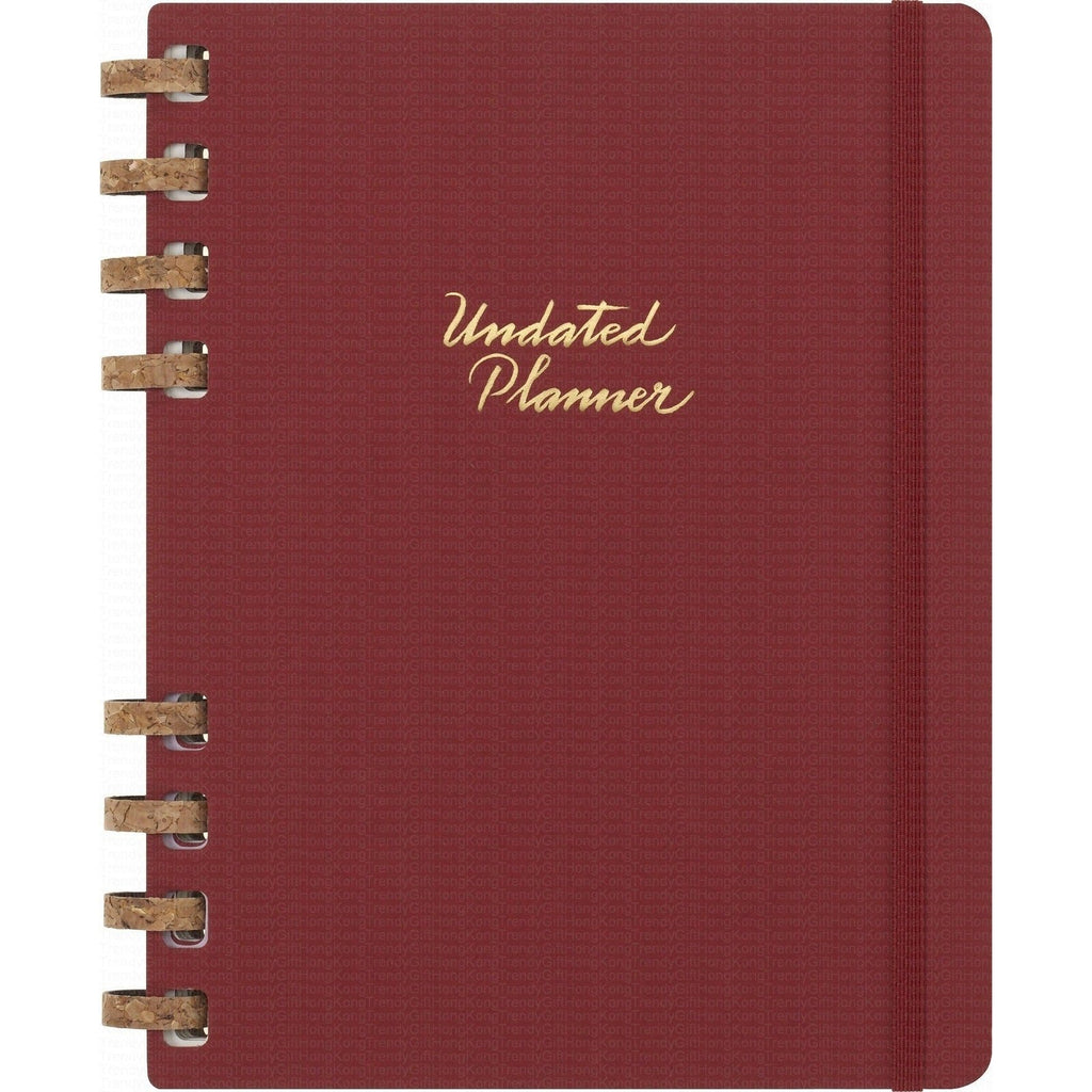 Moleskine 無日期 12 個月加大版螺旋計劃簿，硬面，19 × 25 厘米