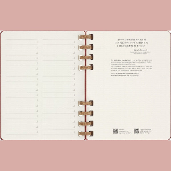 Moleskine 無日期 12 個月加大版螺旋計劃簿，硬面，19 × 25 厘米