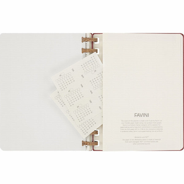 Moleskine 無日期 12 個月加大版螺旋計劃簿，硬面，19 × 25 厘米