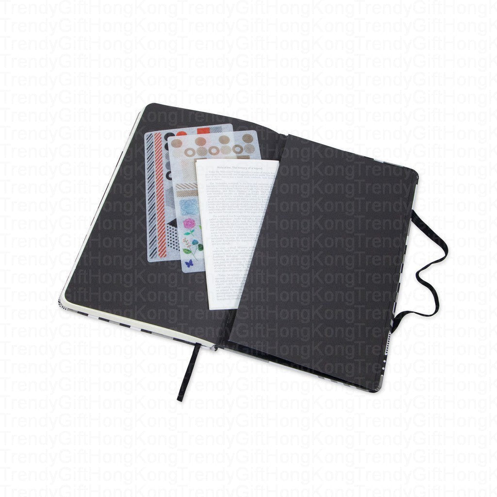 Moleskine x MT Tape 限量版大型橫線筆記本，白色帆布硬面，13 × 21 厘米